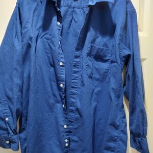 Perry Ellis Royal Blue Casual Shirt